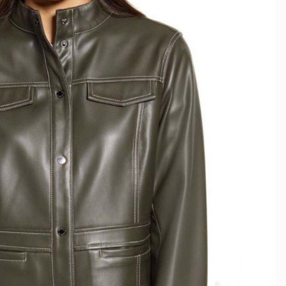 NEW ⭐️ Sam Edelman Faux Leather Jacket - Picture 4 of 11